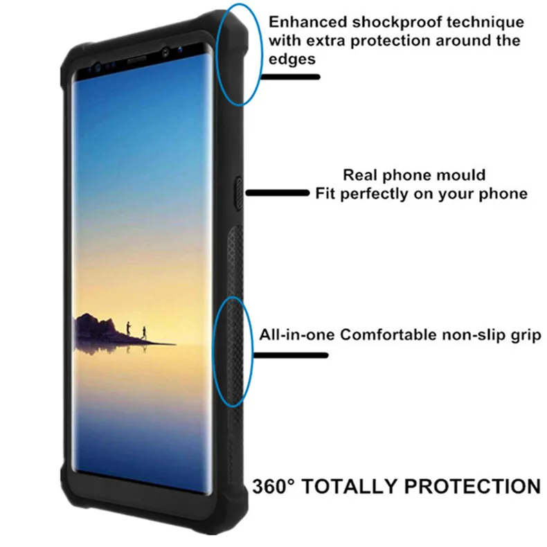 Heavy Duty Protection Doom armor PC TPU Phone Case for Samsung Galaxy S8 S9 S10 Plus Note 8 9 S10e E Shockproof Dustproof Cover