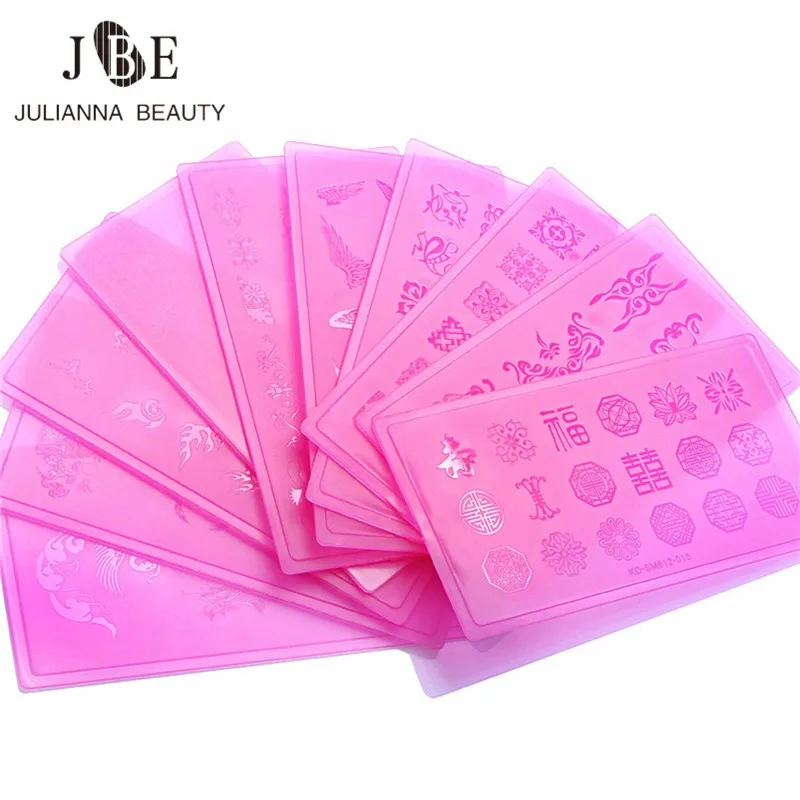 1 шт. пластина для стемпинга нейл арта акриловый шаблон легкая портативная