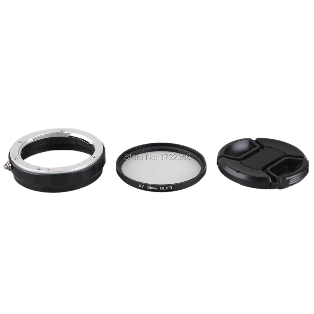 

Hot 3 in 1 Macro Lens Protection Reverse Adapter AF To 58mm UV Filter For Sony
