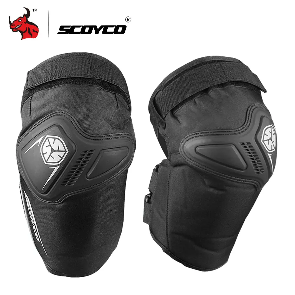 SCOYCO мотоциклетные Наколенники Защита колен для мотокросса защита MTB Лыжная Защитная Экипировка наколенники Moto Защитное снаряжение для коленей