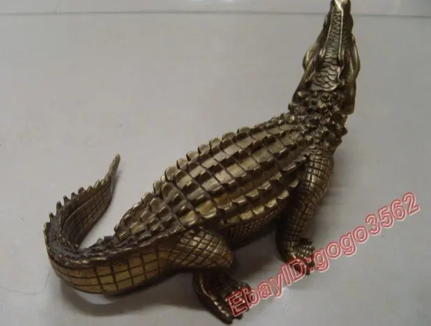 free ship Lifelike bronze statue of a crocodile | Дом и сад