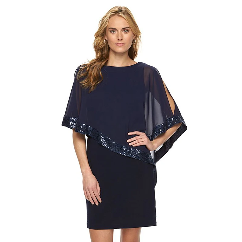 Горячая Распродажа однотонные женские Мини летние платья с круглым вырезом