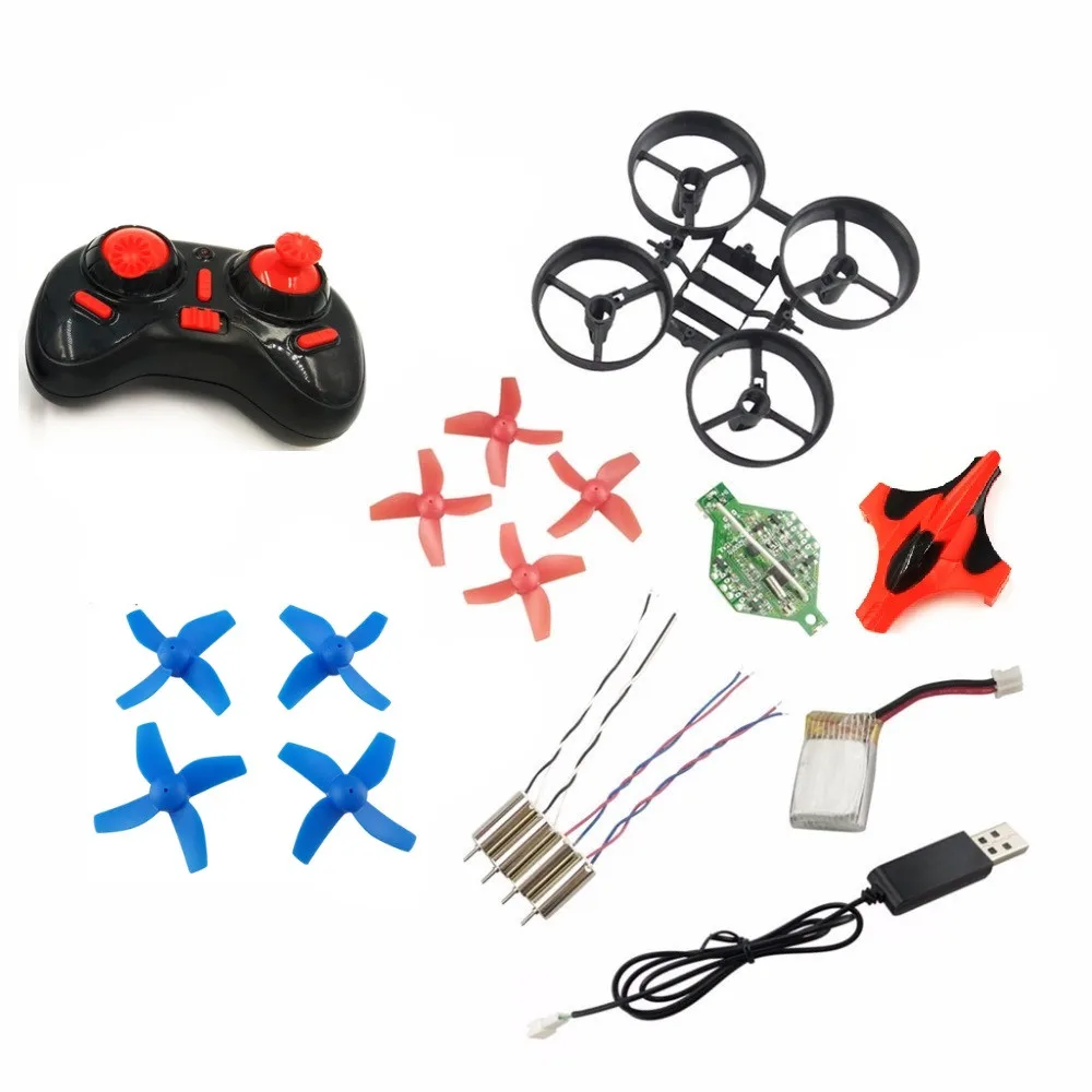 Eachine 010 DIY Mini RC Drone 2.4GHz RC Helicopter W/ 5.8G FPV Camera Headless Quadcopter Propeller Motor Battery Receiver Board