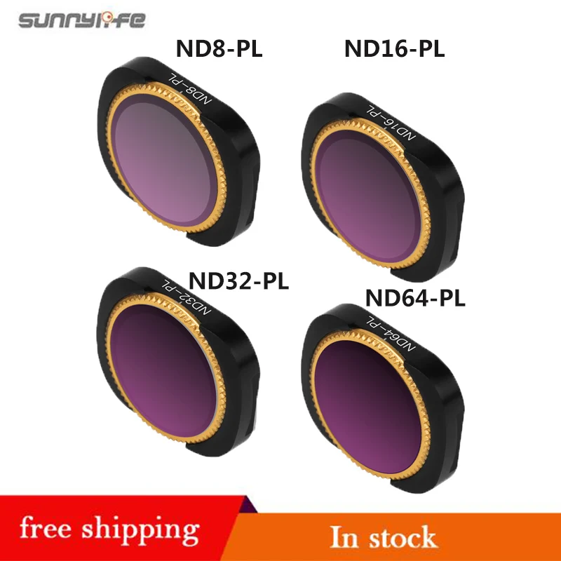 IN Stock Sunnylife NDPL ND8 PL ND 16PL ND32-PL ND64-PL Camera Lens Filter Kit for DJI OSMO POCKET Gimbal Accessories | Электроника