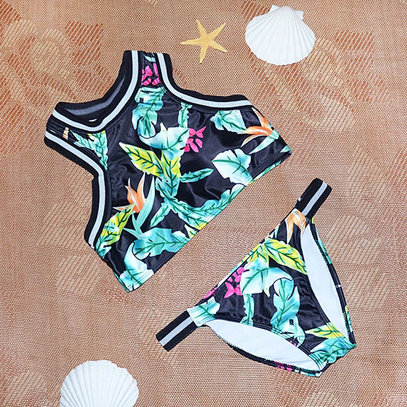 Бикини LEEMIIJUU с цветочным принтом пикантные женские бразильские бикини из двух