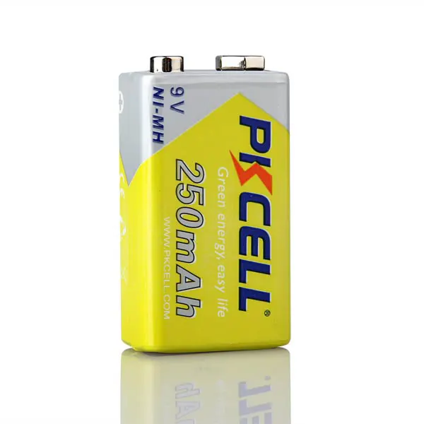 1 упаковка PKCELL NI MH 6F22 250Mah 9V перезаряжаемая батарея|battery mosquito|battery r6pbattery grip for camera |
