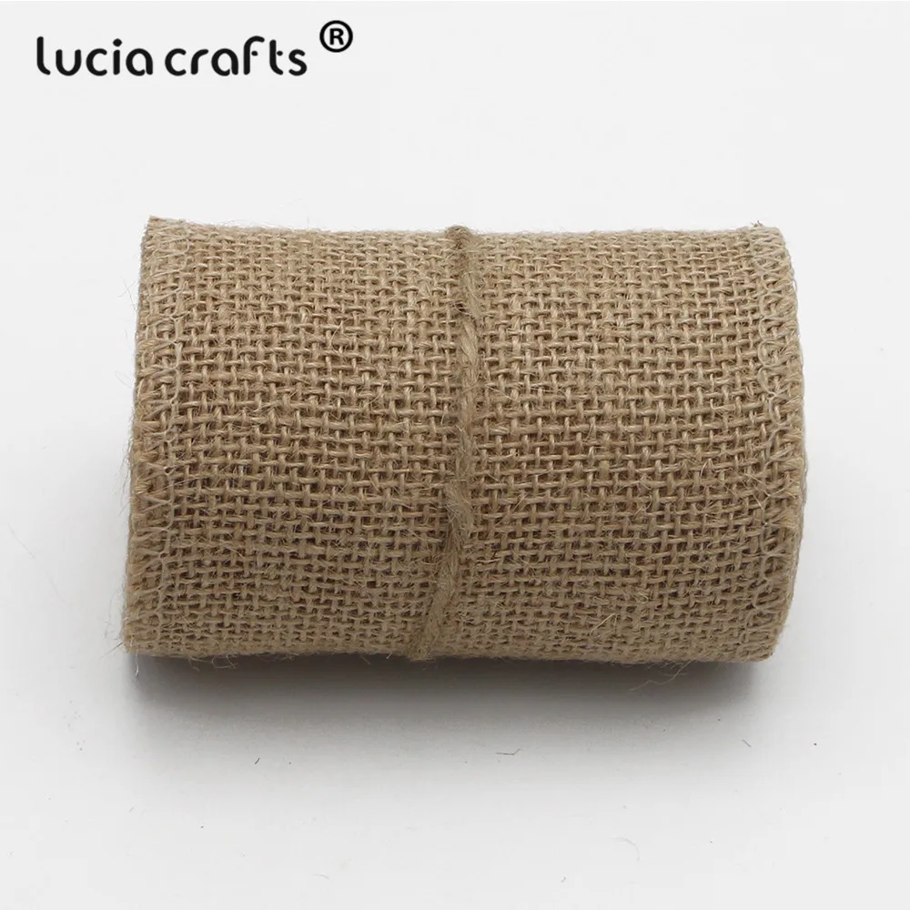 Lucia crafts 3 года/лот 4 см/5 см/8 см/10 см джутовые Мешковины Ленты Hessian рулоны деревенская ткань для украшения свадебной вечеринки V0504