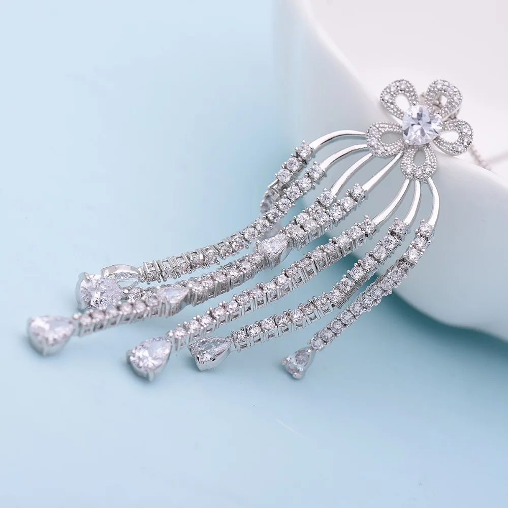 LUOTEEMI бренд богемный дизайн Роскошная Свадебная кисточка большой кулон с