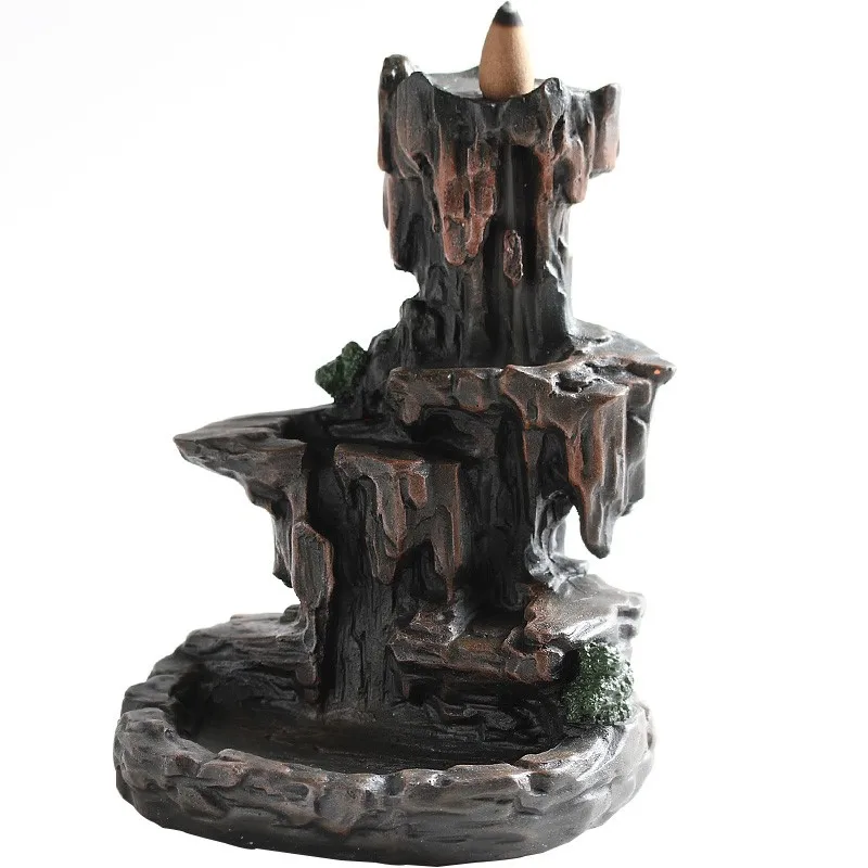 

Zen mountain high water back censer ceramic ornamental back censer tower censer living room tea ceremony ornaments WL5291351