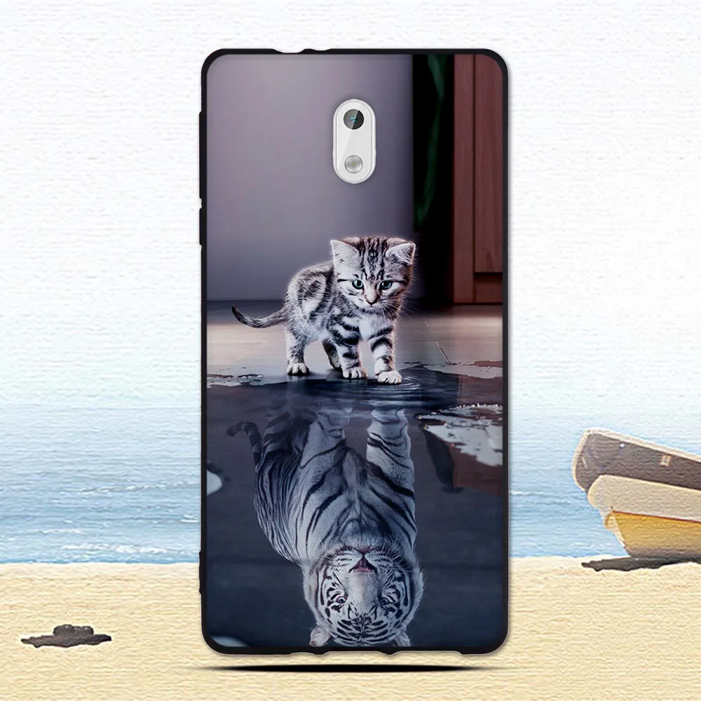 Чехол для телефона из ТПУ Nokia 3 Мягкая силиконовая задняя крышка милые Мультяшные