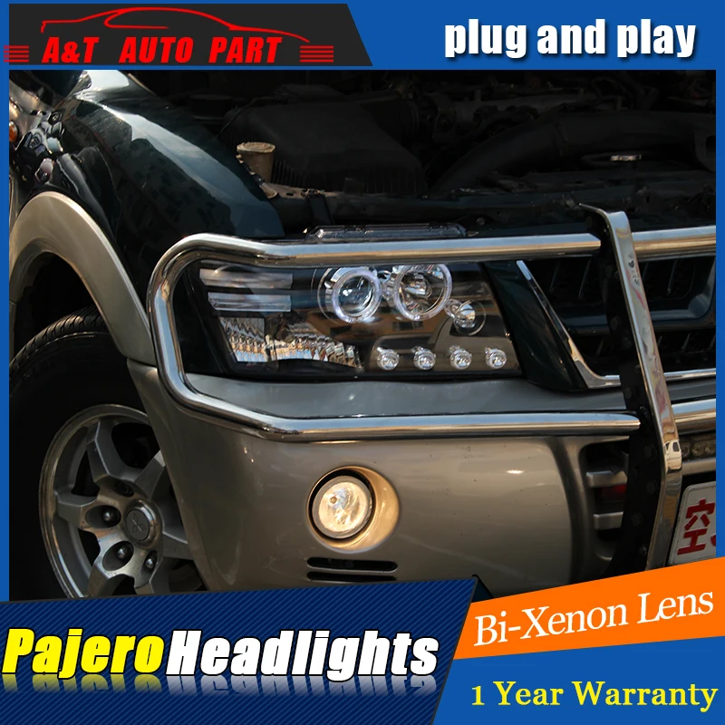 2004-2012 автомобильный Стайлинг для Mitsubishi Pajero V73 фары V77 светодиодная передняя фара