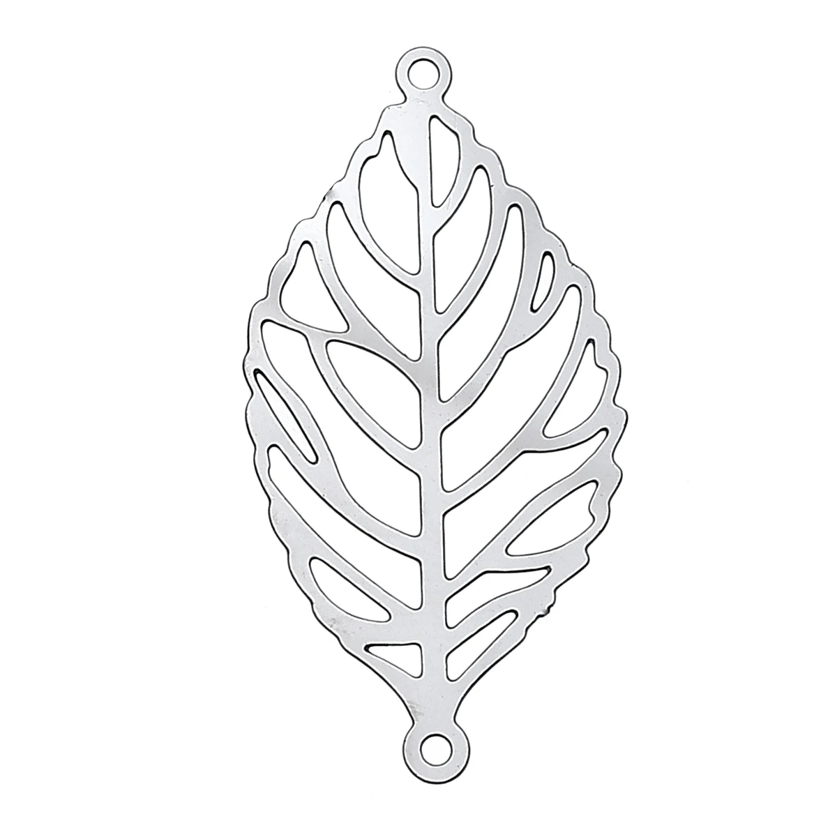 DoreenBeads 304 Филигранное тиснение из нержавеющей стали коннекторы серебристые