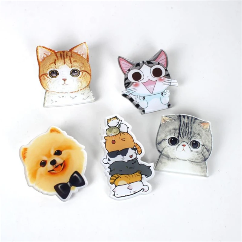 DoreenBeads Pet Серии Акриловые значки японский стиль кошка булавки брошь для футболки воротник брюки джинсы свитер пальто сумка с шарфом Декор