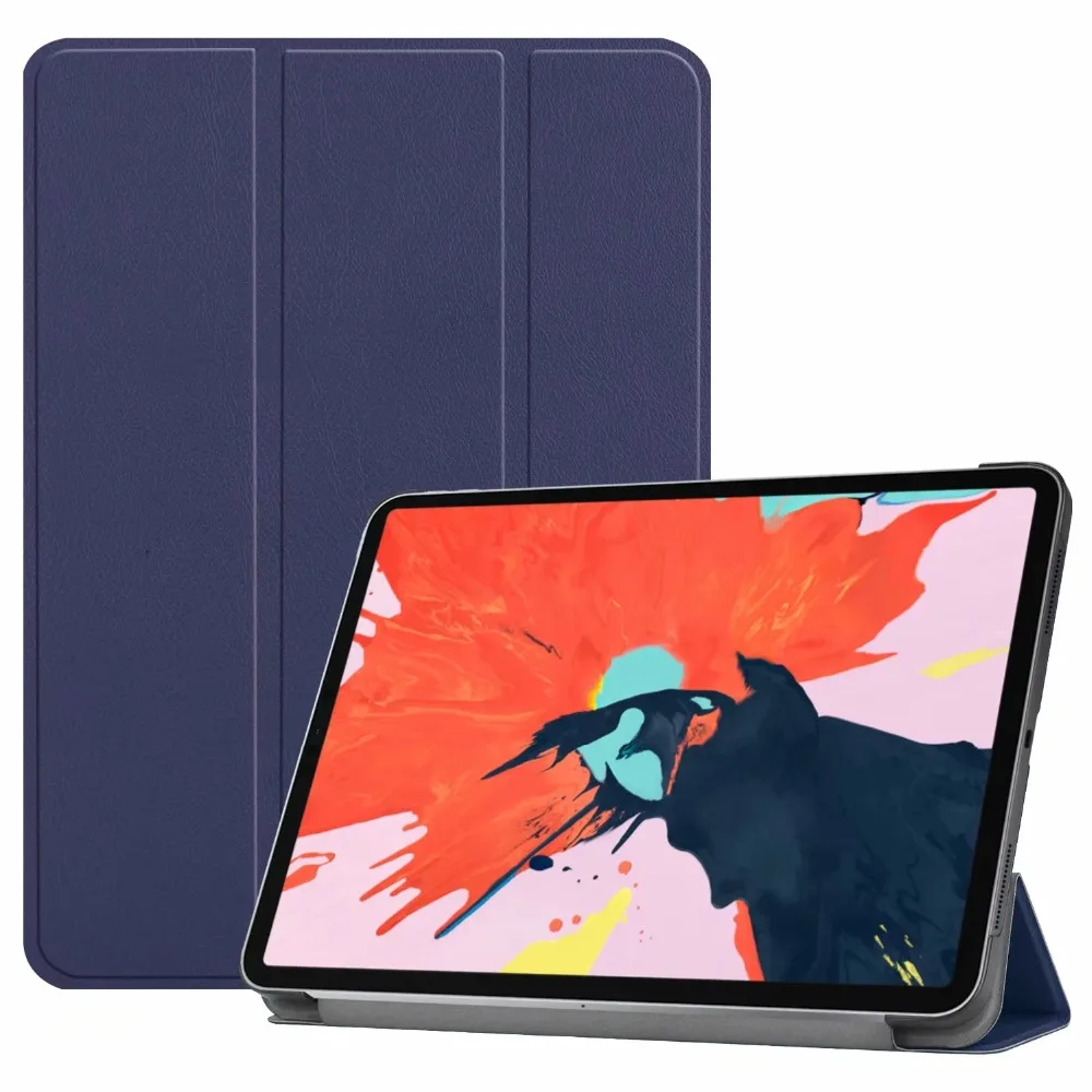 Новый чехол для Apple iPad Pro 12 9 2018 умный чехол-подставка из искусственной кожи