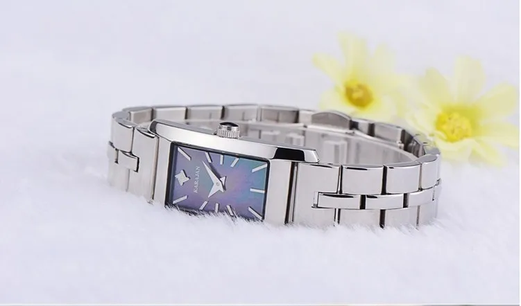 Деловые женские часы фирменные кварцевые наручные из нержавеющей стали с