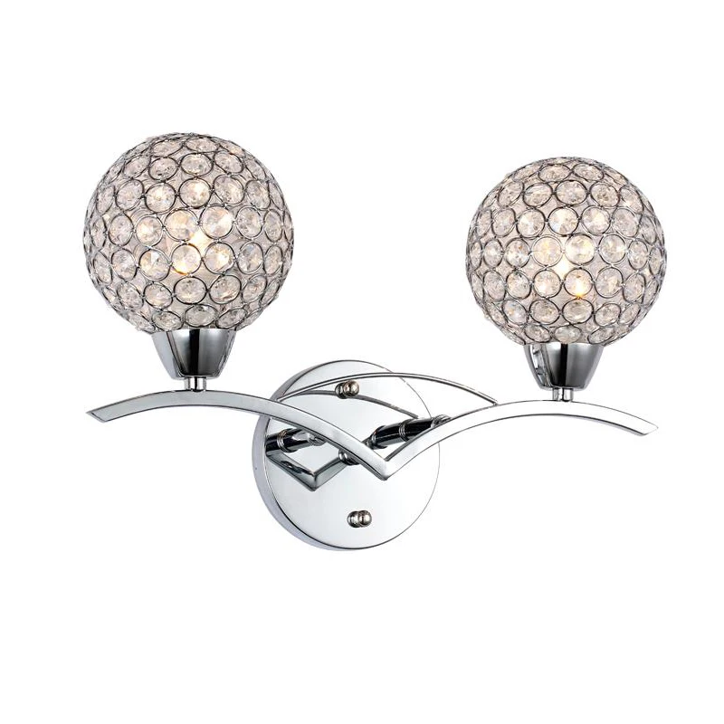 Современные хрустальные настенные светильники двунаправленный зеркальный