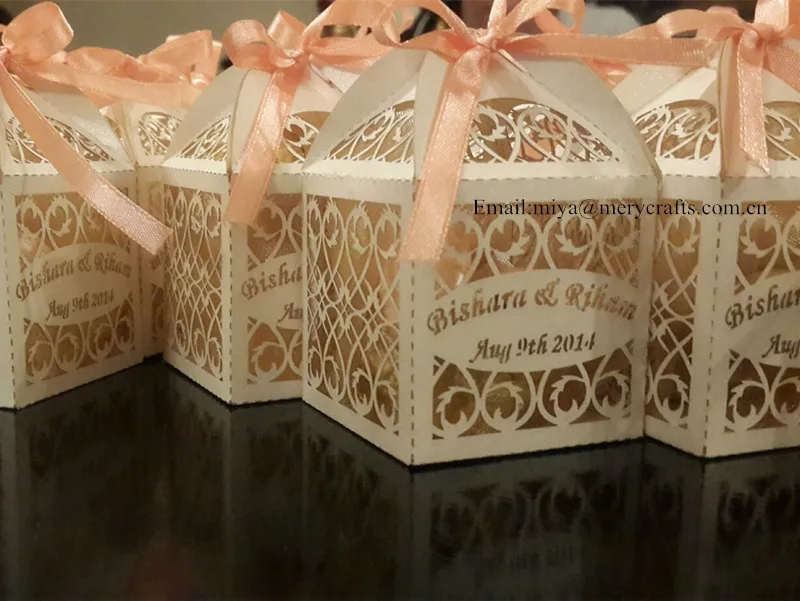 Индивидуальные подарочные коробки маленькие белые кружевные пакеты для свадьбы