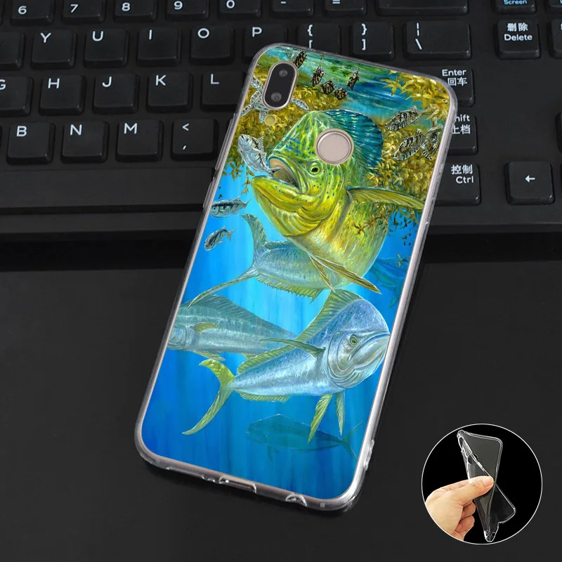 DREAMFOX M477 рыбалка рыбак Мягкий ТПУ силиконовый чехол для Huawei Honor 6a 6C 7X9 10 P20 P30 Lite Pro P