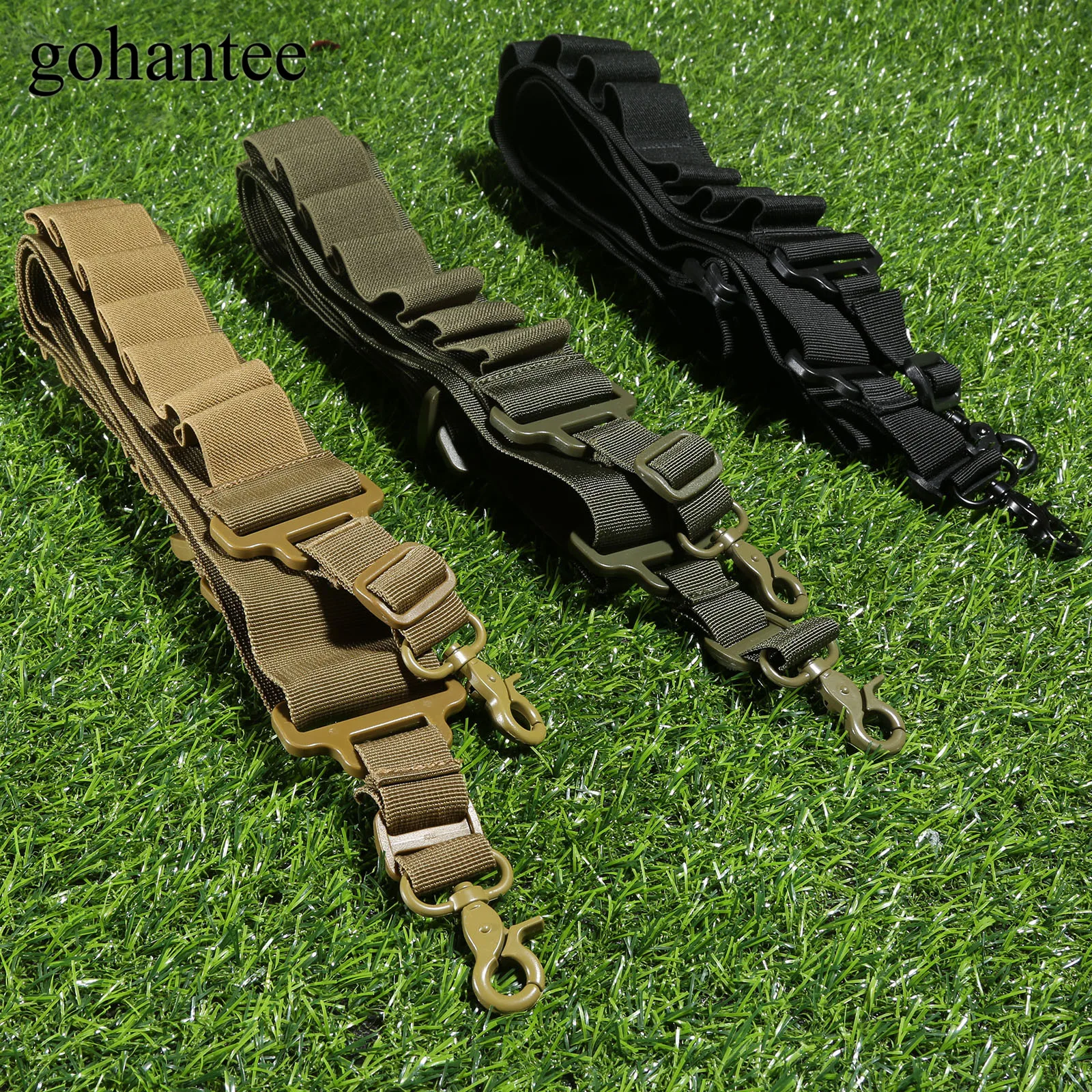 Gohantee нейлон Для мужчин MOLLE Весна слинг охота пистолет патроны держатель 15 круглый