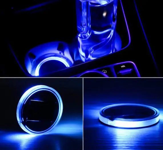 2 шт. Солнечный Кубок Pad Автомобильные аксессуары светодиодный светильник крышка