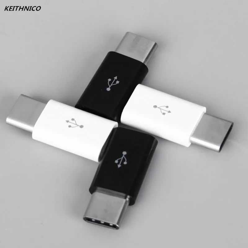 4 шт. переходник мини usb 3 1 Type C папа к Micro USB мама разъем для зарядки передачи данных