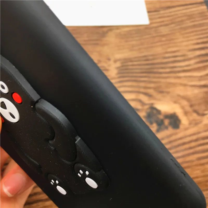 Хит продаж милый чехол с медведем для IPhone X 6 6s 7 5 5S se мягкий силиконовый Коричневый