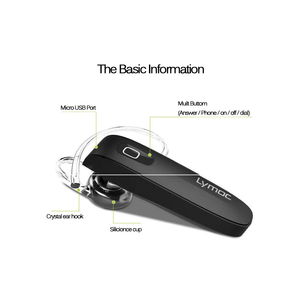LYMOC, новинка, B1s, B1, Bluetooth гарнитура, беспроводные наушники, громкая связь, для офиса, спорта, водителя, тренировки, стерео, для iPhone, XiaoMi, телефона