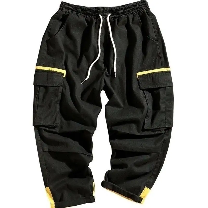 Мужские шаровары карго повседневные брюки в стиле хип хоп тренировочные для бега