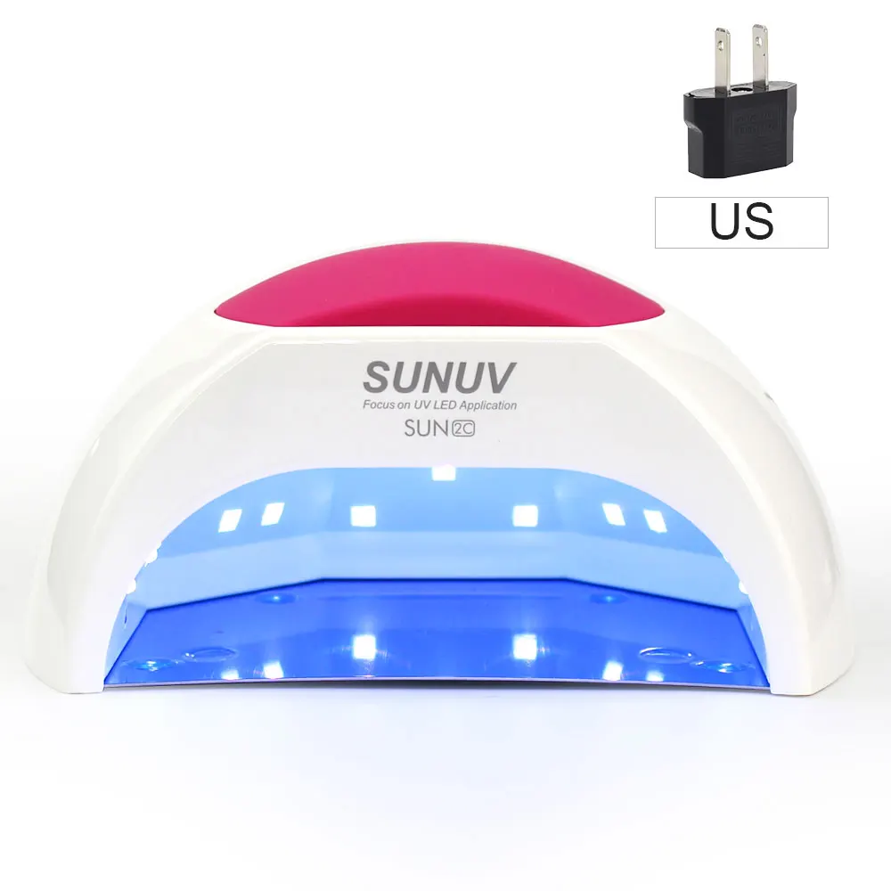 NOQ SUN2C УФ светодиодный светильник для ногтей маникюр 33 бусины УФ лампы для ногтей Сушилка для ногтей 48 Вт фокус для гель-лака оборудование машины - Цвет: US