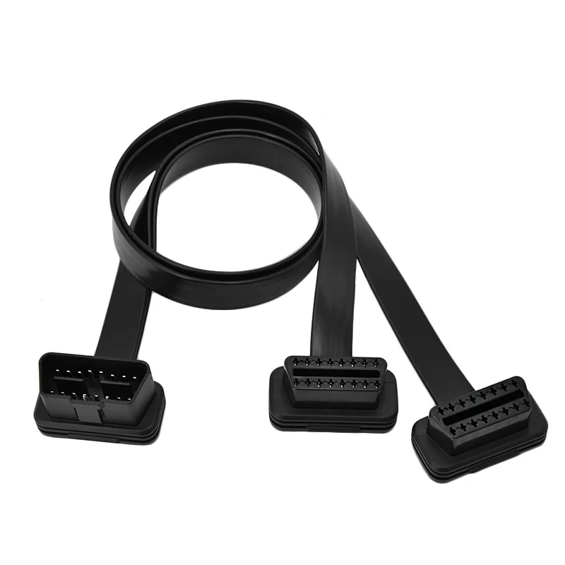 50 см OBD 2 OBDII OBD2 16Pin штекер-гнездо ELM327 диагностический Удлинительный кабель
