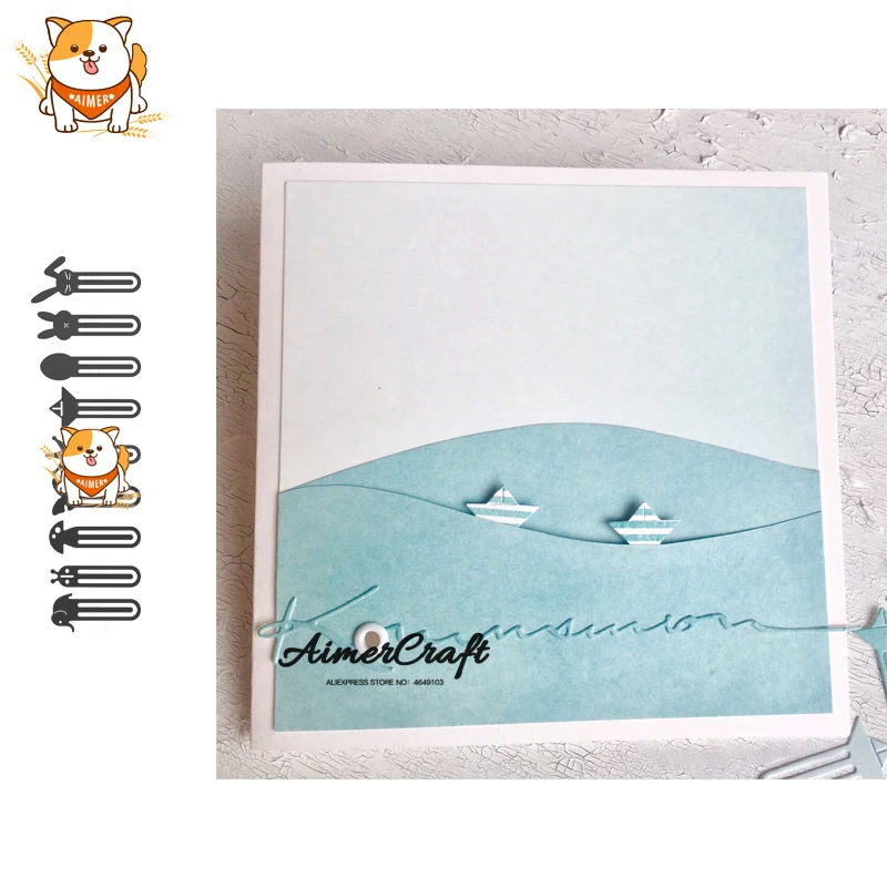 Милые искусственные металлические Вырубные штампы для рукоделия бумажная