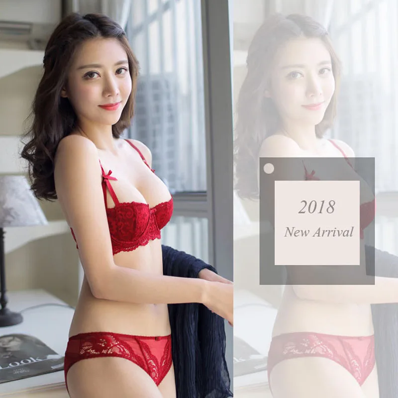 Пикантные демисезонные половина бюстгальтера женщина кружева 1/2 чашка пуш ап