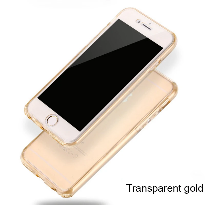 360 градусов полный прозрачный чехол для телефона для iPhone 11 Pro XS Max X 10 XR iPhone 7 8 7Plus 8Plus iPhone 6 S 6s Plus Мягкий силиконовый чехол