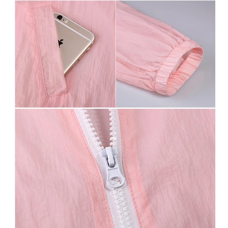 Летняя Солнцезащитная одежда с капюшоном для женщин 2018 Новое однотонное тонкое