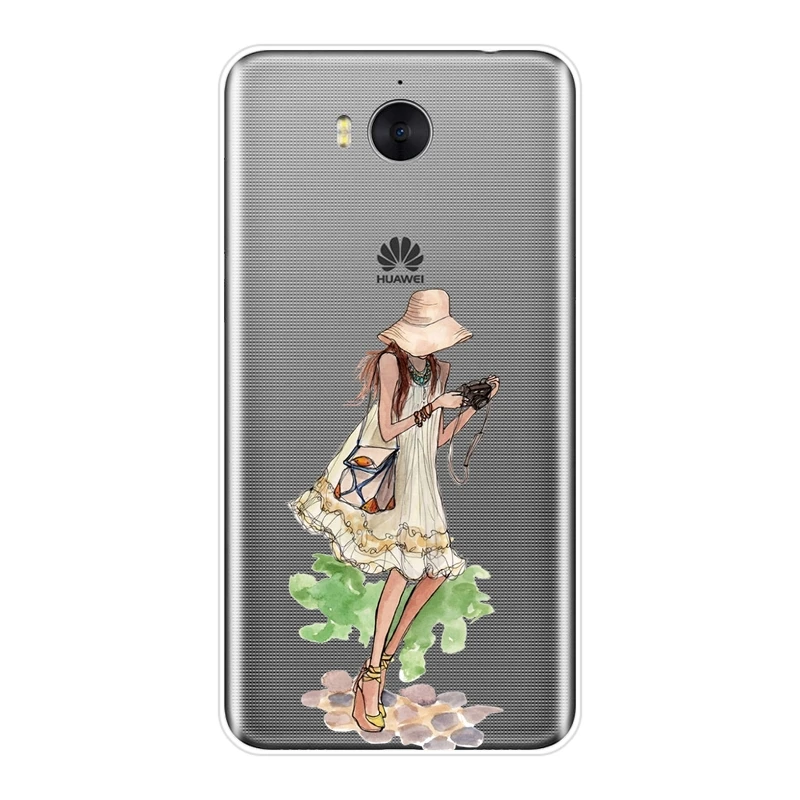 Для девочек с героями мультфильмов задняя крышка для huawei Y5 Y6 Y7 Prime 2017 2018 Y9 2019