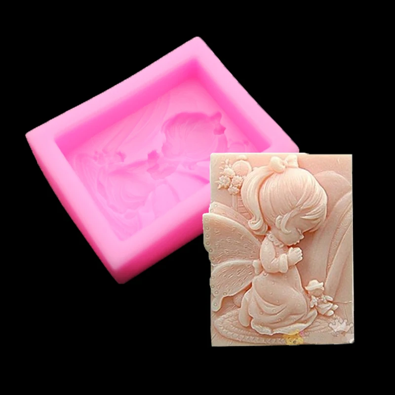 Силиконовая форма для девочки ангела ручная работа силиконовая выпечки модель