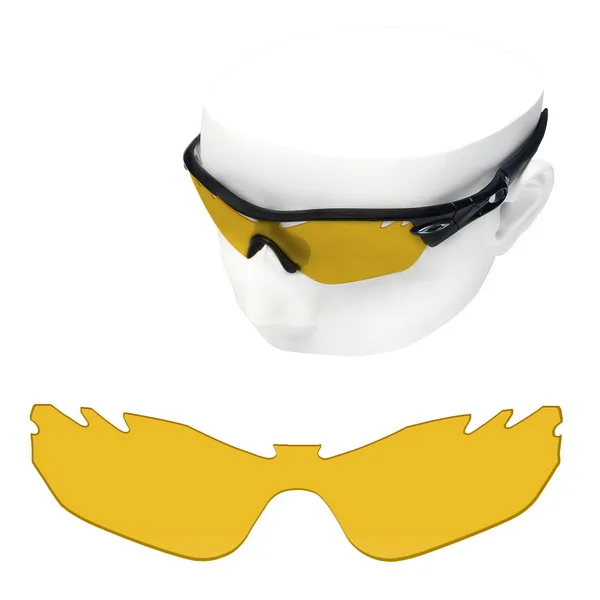 Yellow-Non Polarized Поляризованные Сменные линзы OOWLIT для солнцезащитных очков-uvley Radar Edge Vented OO9184 - Цвет линз: Yellow-Non Polarized