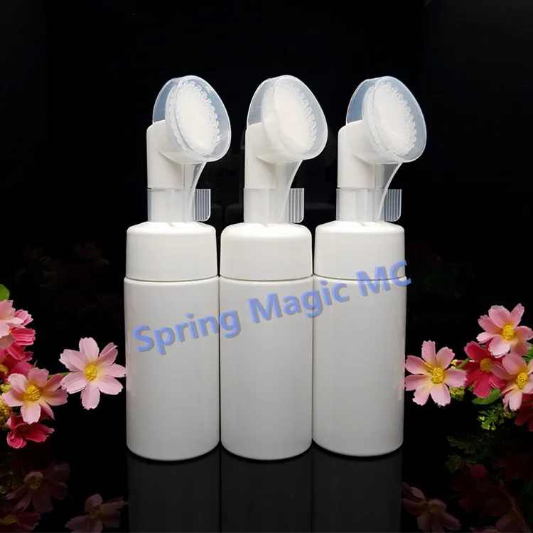 Белая ПЭТ бутылочка из пенопласта 150 мл пластиковая пузырчатая бутылка с насосом