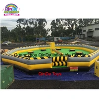 china factory inflatable wipeout game meltdown inflatable sweeper game for sale