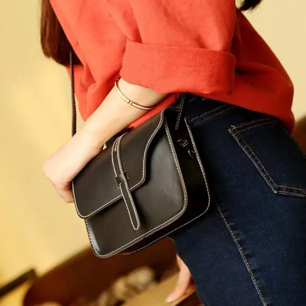 Сумка через плечо женская кожаная винтажная 2019|Сумки с ручками| |