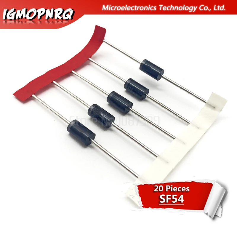 20 шт SF54 Diode 5A 200V DO 201AD|Диоды| |
