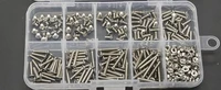 360pcsset m2 545681012141620 stainless steel 304 countersunk hex socket flat head screw nut assortment kit with box168