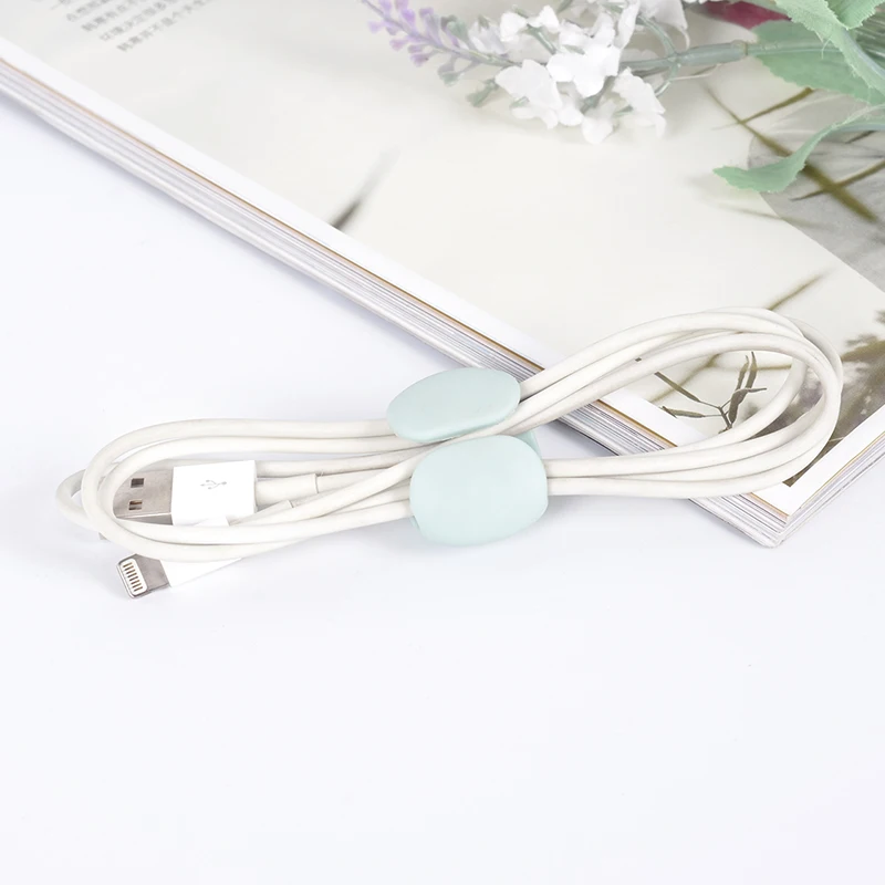 4 шт./лот цветной органайзер для кабеля держатель наушников защита управления