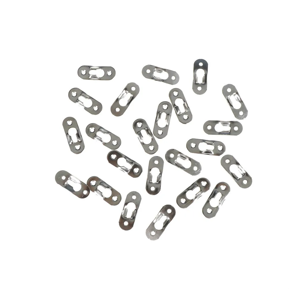 20pcs 37x15mm 10/20/100 шт золотого и серебряного d-образное кольцо подвесная картина маслом зеркало в раме, крючки, станок и Вешалки - Цвет: 20pcs 37x15mm