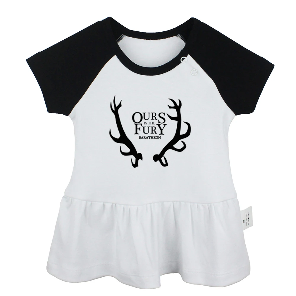 Платья для новорожденных девочек с принтом Игра престолов Baratheon of Storm's End Ours is the