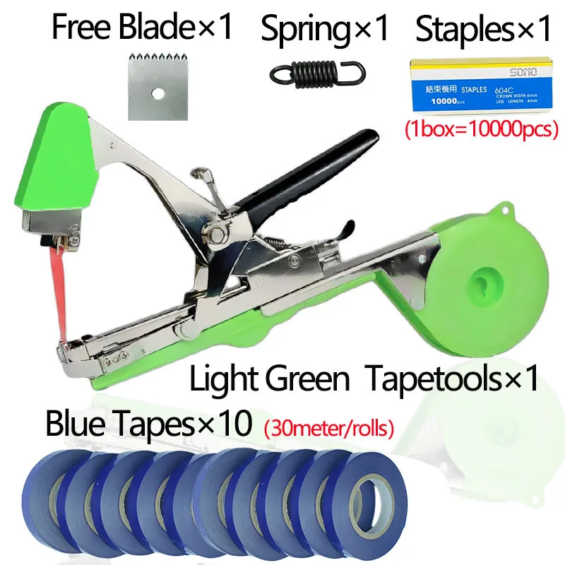 Gardening set B3 Onnfang ручная завязывающая машина завод садовый завод Tapetool Tapener лента Набор для винограда томат огурец Набор овощей скобы - Цвет: Gardening set B3
