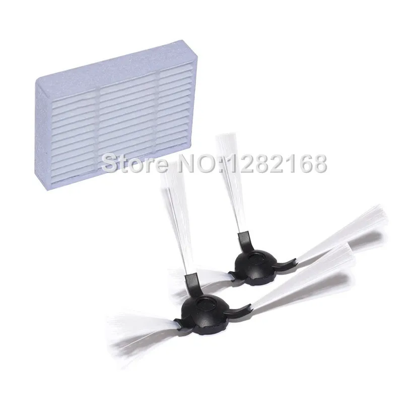 2 pieces Side Brush and 2 pieces Robot HEPA filter Accessory for RolliBot BL618 Robotic Vacuum Cleaner Parts