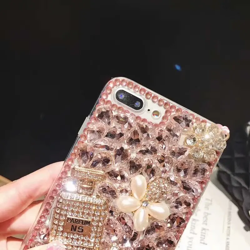 Роскошный чехол для телефона XINGDUO с бриллиантами Samsung M10 M20 S10 S9 S8 S7 Plus жемчужным