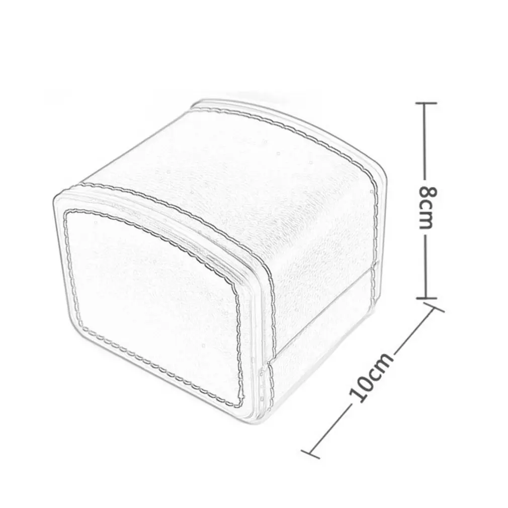 Модная коробка для часов из искусственной кожи квадратный ювелирный корпус