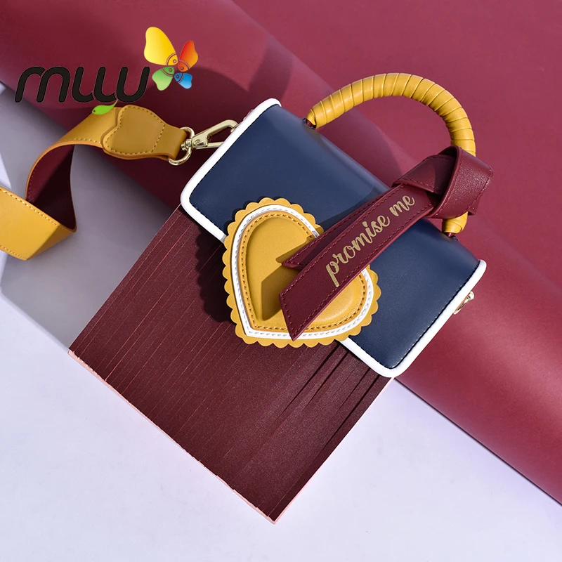 Muyu 2018 женская модная мягкая PU Сумка на одно плечо закрывающийся замок кисточки